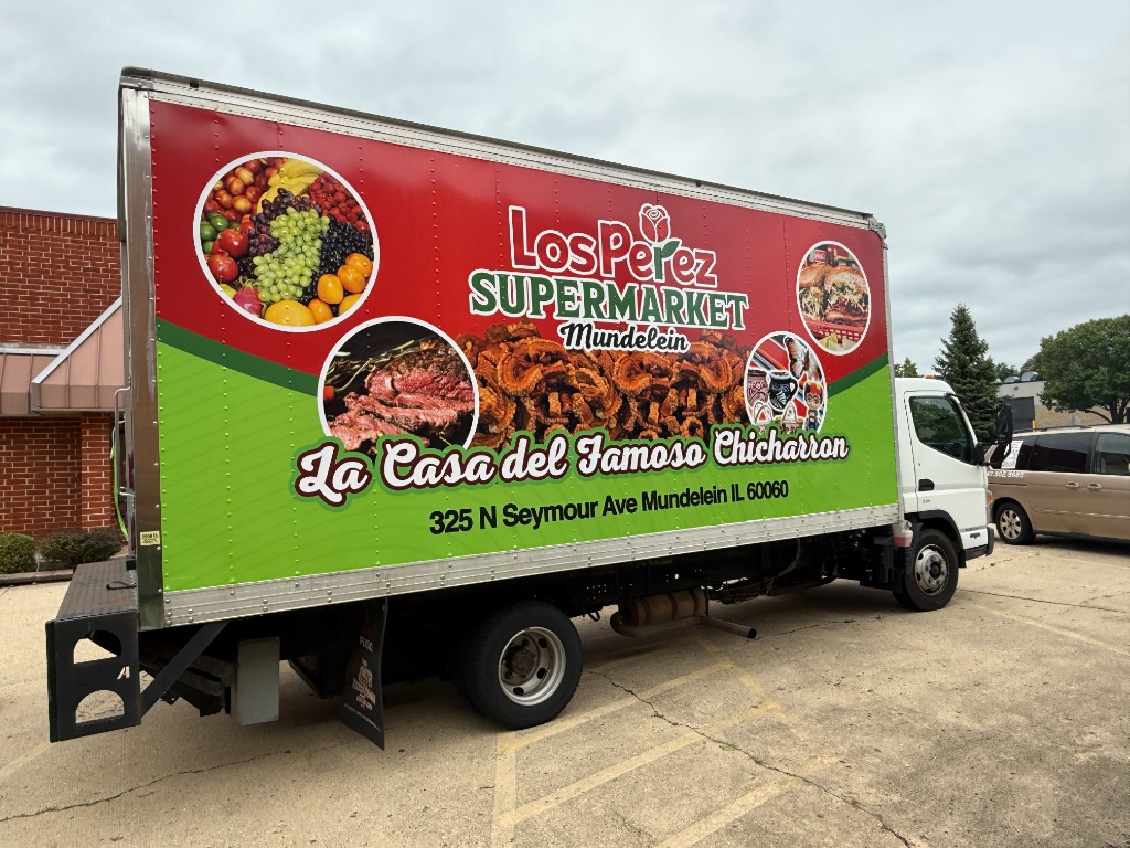 Los Perez Supermarket Box Truck Wrap