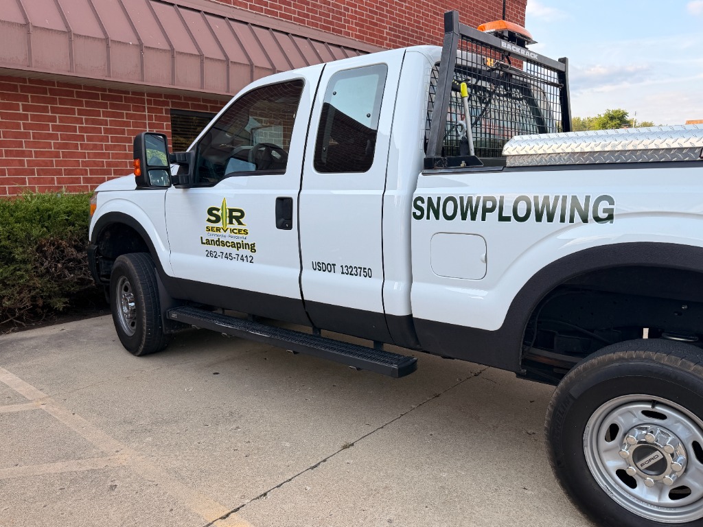S&R Services Snowplow Truck Lettering