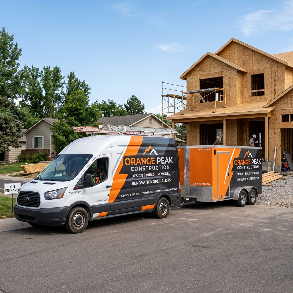 Custom Contractor Cargo Van and Enclosed Trailer Wrap Example